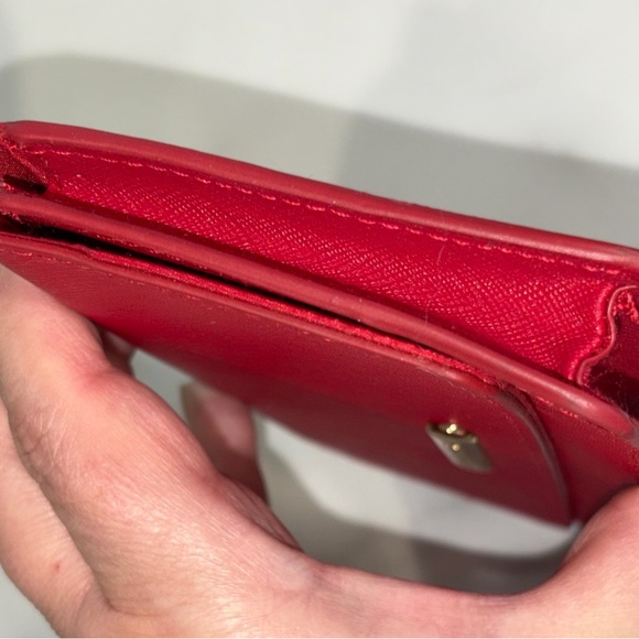 Michael Kors Red Saffiano Clutch Wallet - Picture 5 of 7